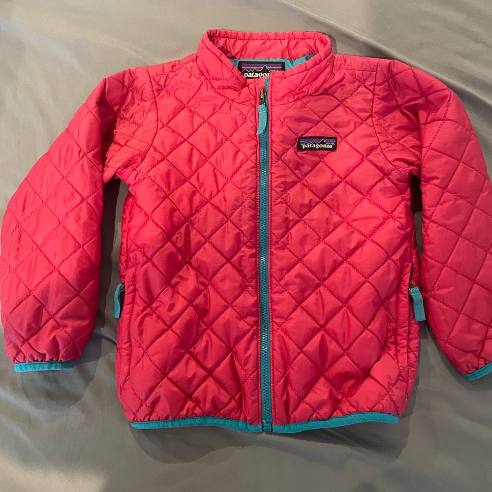 Patagonia Toddler Girl’s Pink Nano Puff Jacket Coat Winter Size 4T